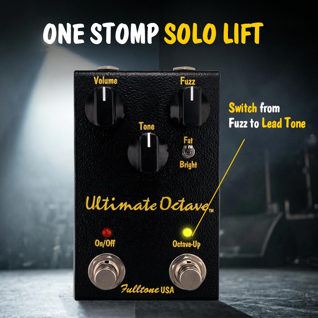 Fulltone Ultimate Octave Fuzz Guitar Pedal with Octave Up alternate product view 7 — Slide 7 of 8