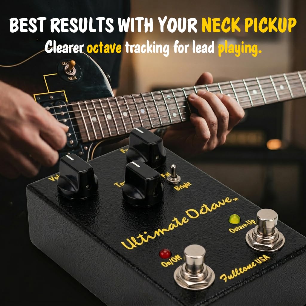 Fulltone Ultimate Octave Fuzz Guitar Pedal with Octave Up alternate product view 8 — Slide 8 of 8