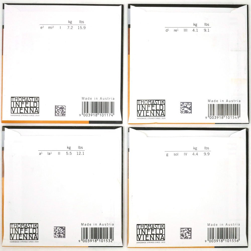Thomastik-Infeld 135MS Dominant 4/4 Violin String Set with Wound Loop E alternate product view 6 — Slide 6 of 6