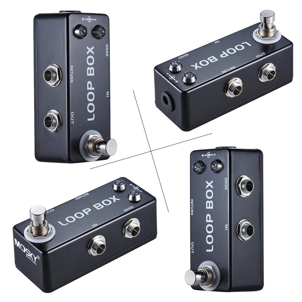 Mosky Audio Mini Loop Box Guitar Effect Pedal with Channel Selection True-Bypass alternate product view 6 — Slide 6 of 6