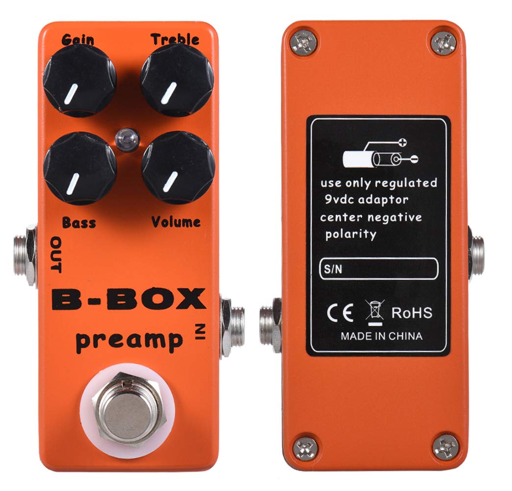 Mosky Audio Mini B-Box Preamp Pedal Electric Guitar Effect with Overdrive Function alternate product view 6 — Slide 6 of 7