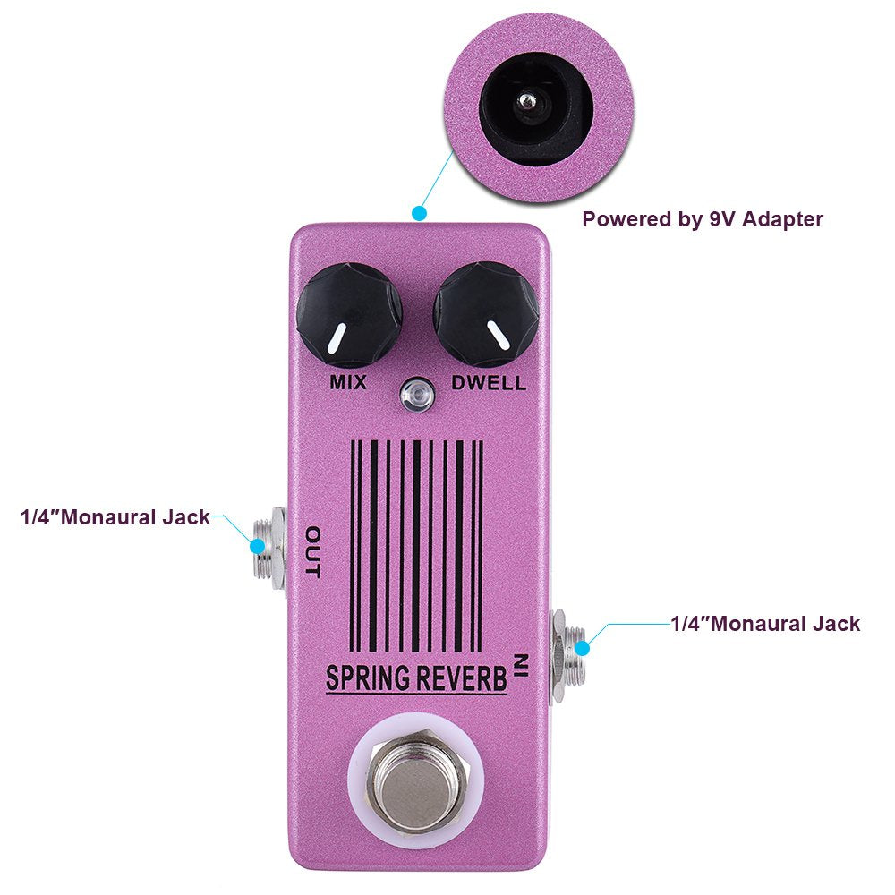 Mosky Audio Mini Spring Reverb Guitar Effect Pedal alternate product view 6 — Slide 6 of 6