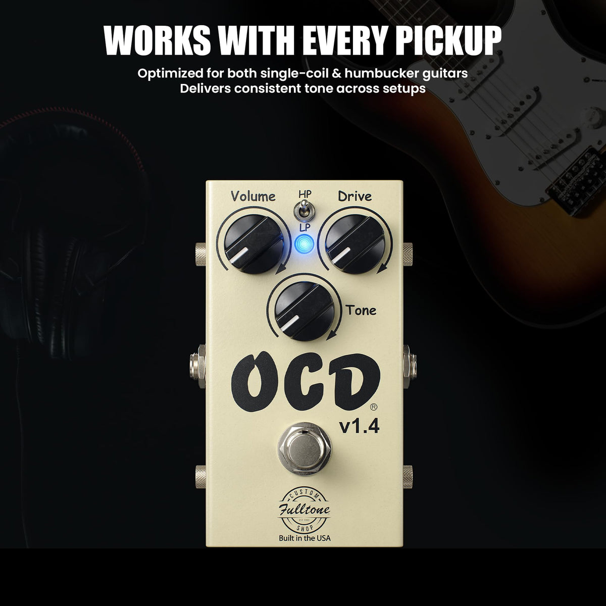 Fulltone OCD v1.4 Guitar Overdrive Pedal alternate product view 6 — Slide 6 of 8