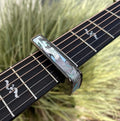 Thalia Guitar Capo - Deluxe Series (New Model with (2) Universal OctaveTouch Fret Pads) Black Chrome - Mermaid