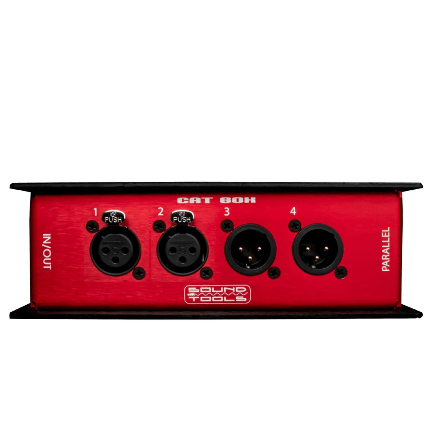 Sound Tools CAT Box MX - Male XLR Stage Box with Analog Audio Over Shielded CAT Cable. Send 4 Channels of Audio, DMX, Clear-Com or AES. — Slide 1 of 7