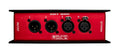 CAT Box MFX - 2 Male 2 Female XLR Stage Box with Analog Audio Over Shielded CAT Cable. Send 4 Channels of Audio, DMX, Clear-Com or AES.