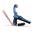 Kyser Musical Products Quick-Change Guitar Capo, KG6STARA, Stars & Stripes - For 6-String Acoustic Guitars, Made in USA, Quality, Strong, Lightweight, Quick & Easy, Innovative, Perfect Fit