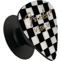 Fender Guitar Pick Phone Grip with Adhesive Backing (Checkered)