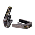 Thalia Guitar Capo - Deluxe Series (New Model with (2) Universal OctaveTouch Fret Pads) Black Chrome - Hummingbird