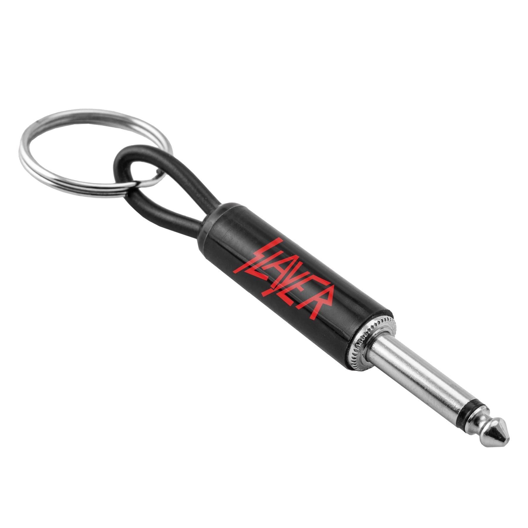P Pluginz Jack Rack wall mounting Key Hanger. Includes 4 Guitar Plug Keychains and wall mounting Hardware. (Slayer) — Slide 9 of 9