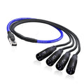 Sound Tools SuperCAT Sound Tails Male RJ45 to Male Breakout XLR – 4 Channel Audio & Ethernet to XLR – Compatible with Audio Mixer, Amplifier, Speaker, Microphone, DMX Controller or Intercom Systems