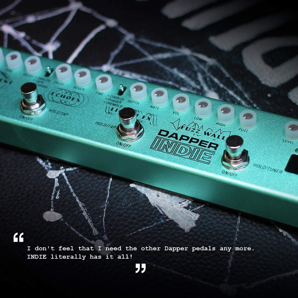 Valeton Multi Effects Guitar Pedal Dapper Indie of Distortion Reverb Delay Chorus Fuzz And Phaser Tremolo for Indie Ambient Psychedelic Grunge Post Rock Stoner Metal Retro Alternative Tone — Slide 8 of 8