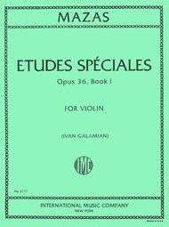 Etudes Speciales Op. 36 for Violin