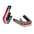 Thalia Guitar Capo - Deluxe Series (New Model with (2) Universal OctaveTouch Fret Pads) Black Chrome - Texas Lone Star