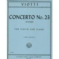 Viotti Giovanni Concerto No. 23 in G Major. For Violin and Piano. by Gingold. International Music