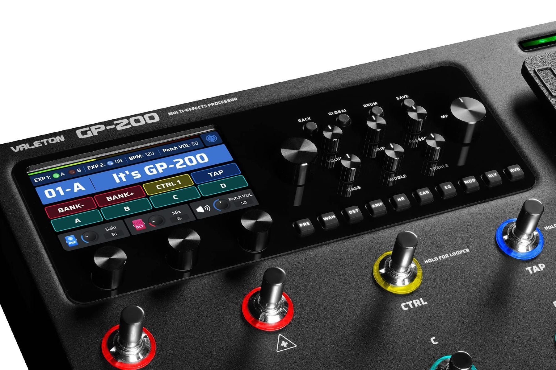 Valeton GP200 Multi Effects Processor + Gig Bag Black Bundle — Slide 3 of 8