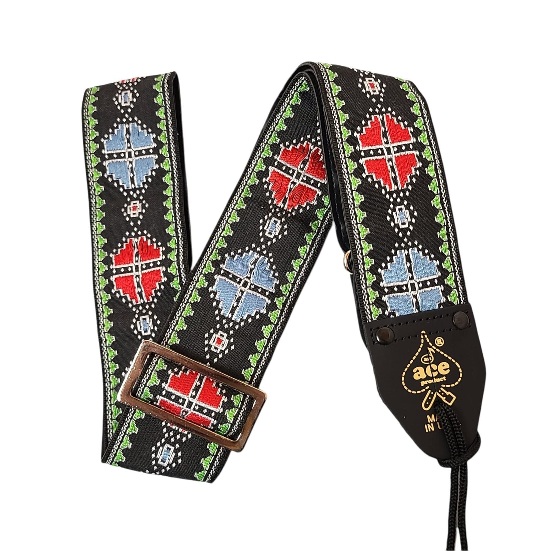 D'Andrea Ace Vintage Reissue guitar strap in Crossroads design — Slide 6 of 6