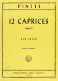 Twelve Caprices, op. 25, cello; Alfredo Piatti (International) [Misc. Supplies]