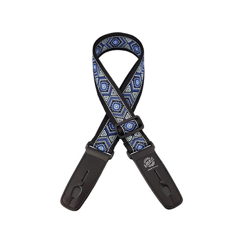 Lock It LIS069 Guitar Strap - Classic Woven, Mariner