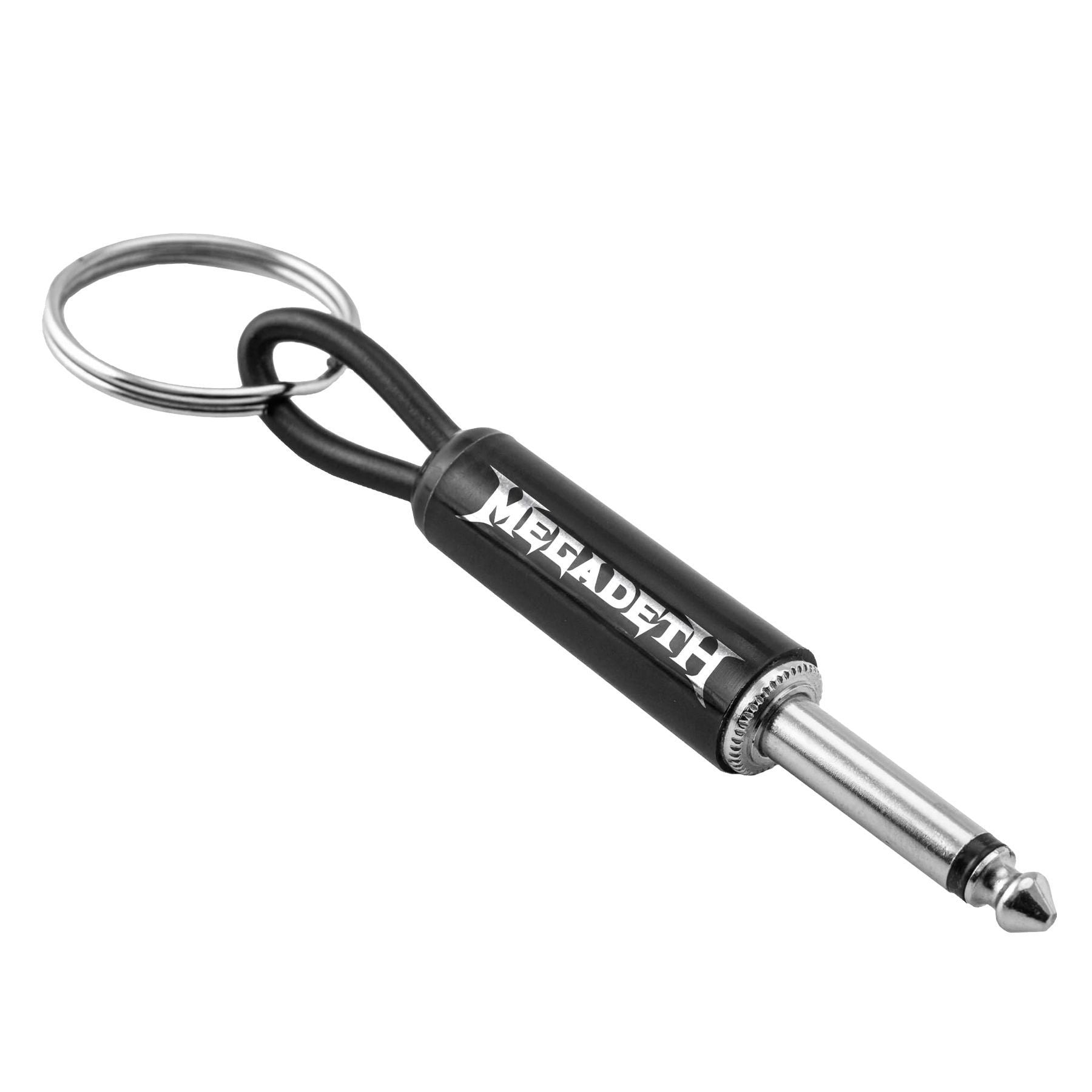 P Pluginz Jack Rack wall mounting Key Hanger. Includes 4 Guitar Plug Keychains and wall mounting Hardware. (Megadeth) — Slide 6 of 6