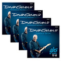 GHS Boomers - David Gilmour Signature Blue Electric Guitar Strings - GB-DGF – Nickel Plated Steel - Classic Rock Tone, Long Lasting Bright Sound, Professional Gauge 10-48 – (4 PACK)
