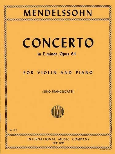 International Music Co Mendelssohn-Concerto in E minor, Op. 64
