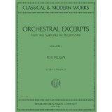 Orchestral Excerpts, Volume 1 - Violin - edited by Josef Gingold - International Music Company