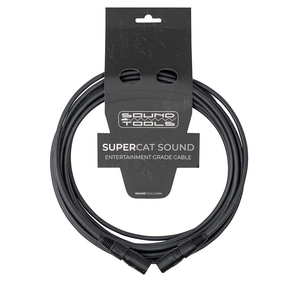 Sound Tools SuperCAT Professional Grade Shielded CAT5e etherCON Cable – High-Speed Ethernet Cable with 6Gbps Data Transfer – Flexible Polyurethane Jacket & Neutrik Connectors (100 feet, Black) — Slide 5 of 5