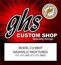 GHS Strings - Nashville High Tuning Guitar Strings – High Strung/Nashville Tuning Set – Studio Bright Tone, Perfect for Layering & Recording - Bright Bronze - Model: CU-BBHT SET - Light Gauge (11-20)