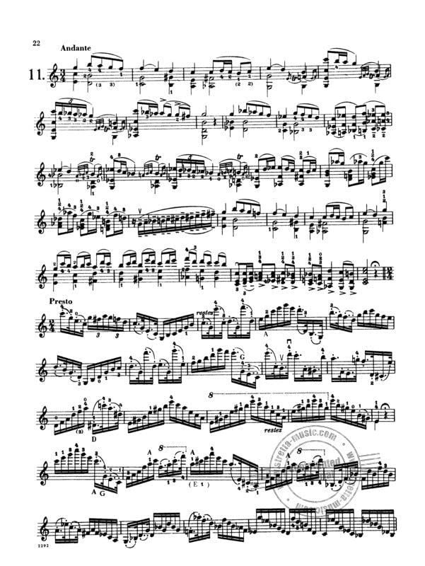Paganini, Niccolo- 24 Caprices for Violin - by Ivan Galamian - Published by International — Slide 4 of 4