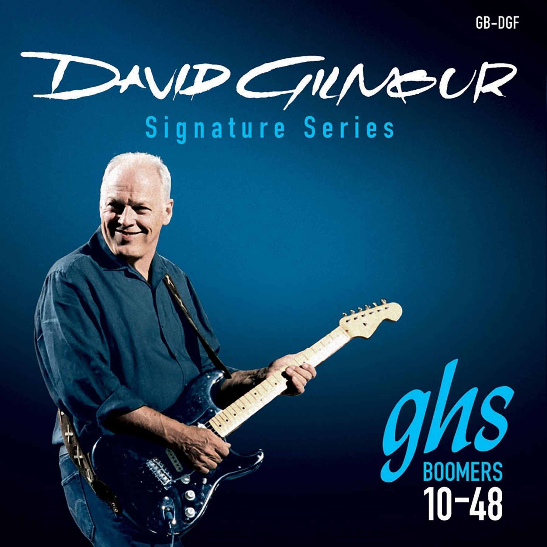 GHS Boomers - David Gilmour Signature Blue Electric Guitar Strings - GB-DGF – Nickel Plated Steel - Classic Rock Tone, Long Lasting Bright Sound, Professional Gauge 10-48 – (4 PACK) — Slide 8 of 9