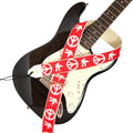D'Andrea Ace Vintage Reissue guitar strap in Peace & Dove Red design