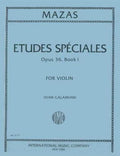 Mazas Jacques Fereol Etudes Speciales, Op. 36, Book 1 Violin solo by Ivan Galamain International