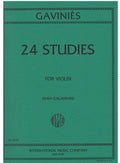 Gavinies, Pierre - 24 Studies - Violin solo - edited by Ivan Galamian - International Edition