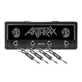 P Pluginz Jack Rack wall mounting Key Hanger. Includes 4 Guitar Plug Keychains and wall mounting Hardware. (Anthrax)