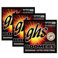 GHS STRINGS - REINFORCED GUITAR BOOMERS - ELECTRIC GUITAR STRINGS - EXTRA LIGHT GAUGE - 9-42 - IDEAL FOR GUITARS WITH TREMOLO SYSTEMS - T-GBXL-3 SET (PACK OF 3)