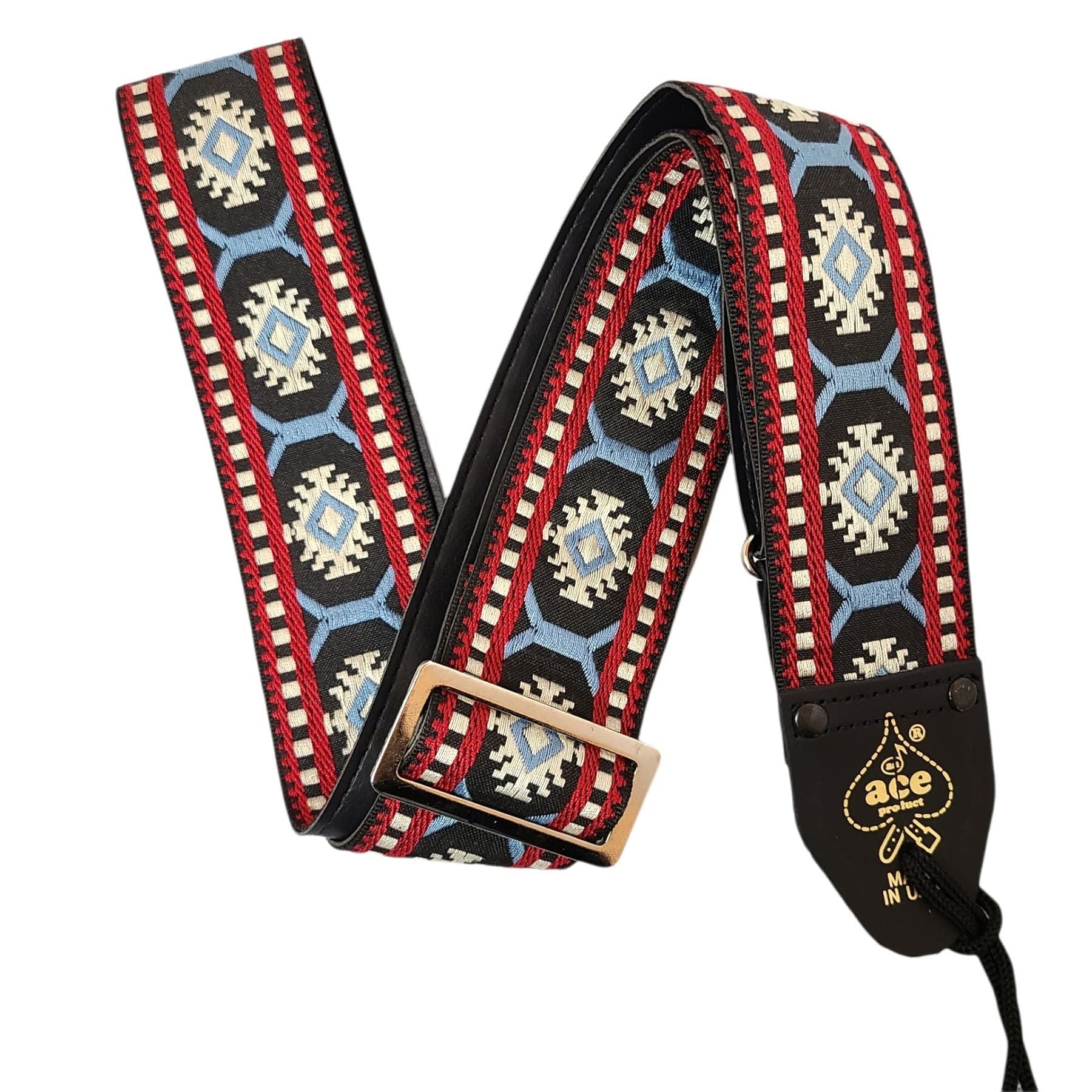 D'Andrea Ace Vintage Reissue guitar strap in Snowflake design — Slide 6 of 6