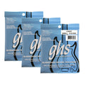 GHS Strings - Burnished Nickel Rockers - Electric Guitar Strings - Pure Nickel - Polished for a Smooth Feel - Warm Vintage Tone - Retro Rock & Blues Sound - Light Gauge - BNR-L SET - 10-46 - 3 PACK