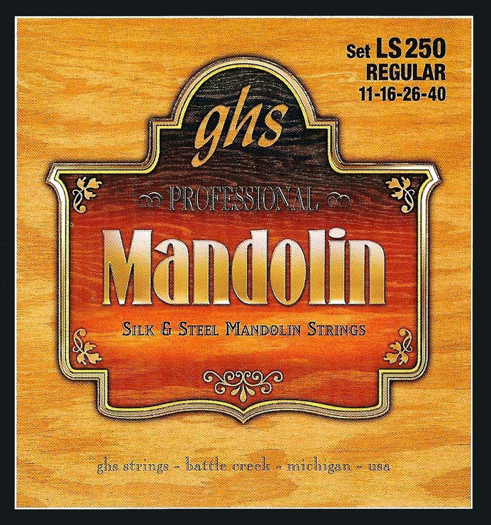 GHS Strings - Mandolin Strings - Silk & Steel - Loop End - Regular Gauge - (011-040) - Model: LS250 SET