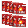 GHS Strings, GBL Boomers, Nickel Plated Steel Electric Guitar Strings, Legendary Strength, Consistent Intonation, Long Lasting Brightness, Tone & Sustain. For 6-String Guitar, 10-46 LT Gauge, 10 Pack