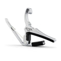 Kyser Quick-Change Guitar Capo for 6-string acoustic guitars, Silver, KG6SA