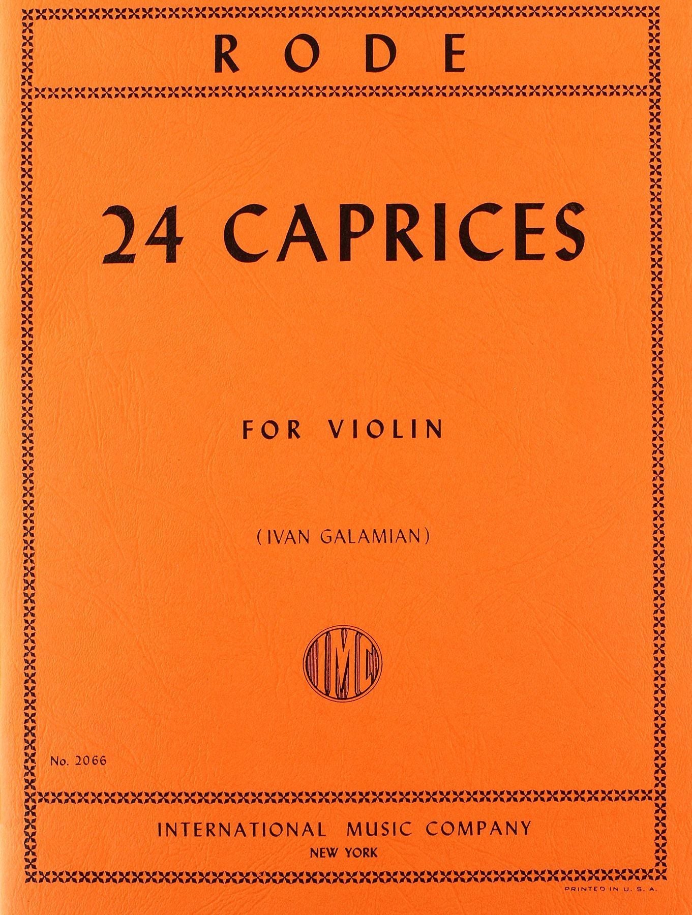 Rode: 24 Caprices for Violin (No. 2066)