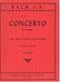 Bach, J.S. Double Concerto in d minor BWV 1043 for Two Violins and Piano by Galamian International