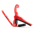 Kyser Musical Products Quick-Change Guitar Capo, KG6LRA, Lipstick Red - For 6-String Acoustic Guitars, Made in USA, Quality, Strong, Lightweight, Quick & Easy, Innovative, Perfect Fit For Acoustics