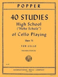 40 Studies (High School of Cello Playing), Op. 73 By David Popper. Edited By Stutch. For Cello Solo.
