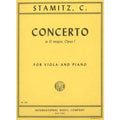 Stamitz - Concerto In D Major Op. 1. For Viola and Piano. Edited by Meyer. by International