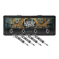 P Pluginz Jack Rack wall mounting Key Hanger. Includes 4 Guitar Plug Keychains and wall mounting Hardware. (Lamb of God)
