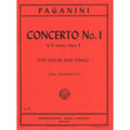 Paganini Violin Concerto No. 1, Op. 6 violin and piano sheet music cover