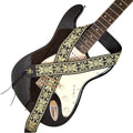 D'Andrea Ace Vintage Reissue guitar strap in Old Gold design