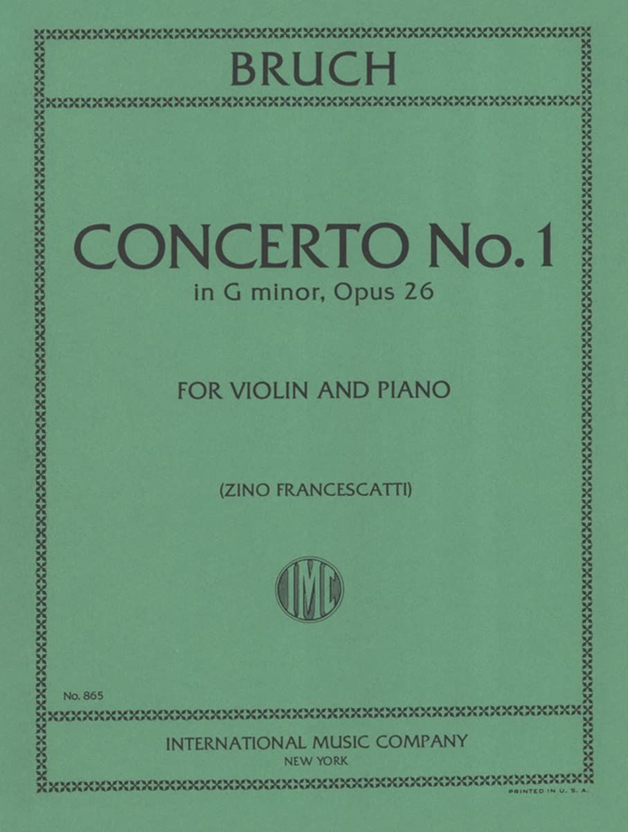 Bruch, Max - Concerto No 1 in g minor Op. 26 for Violin and Piano - by Francescatti - International — Slide 1 of 4
